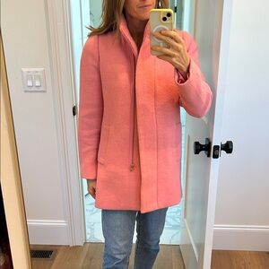 J. Crew Factory Women's Pink Pea Coat